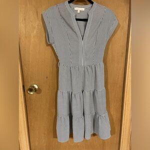 MONTEAU- striped tire dress